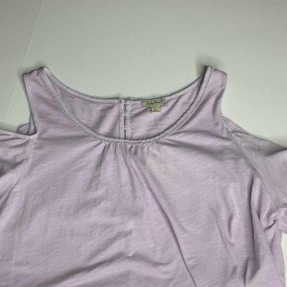 Lucky Brand Cold Shoulder Tee size Large - Picture 3 of 7